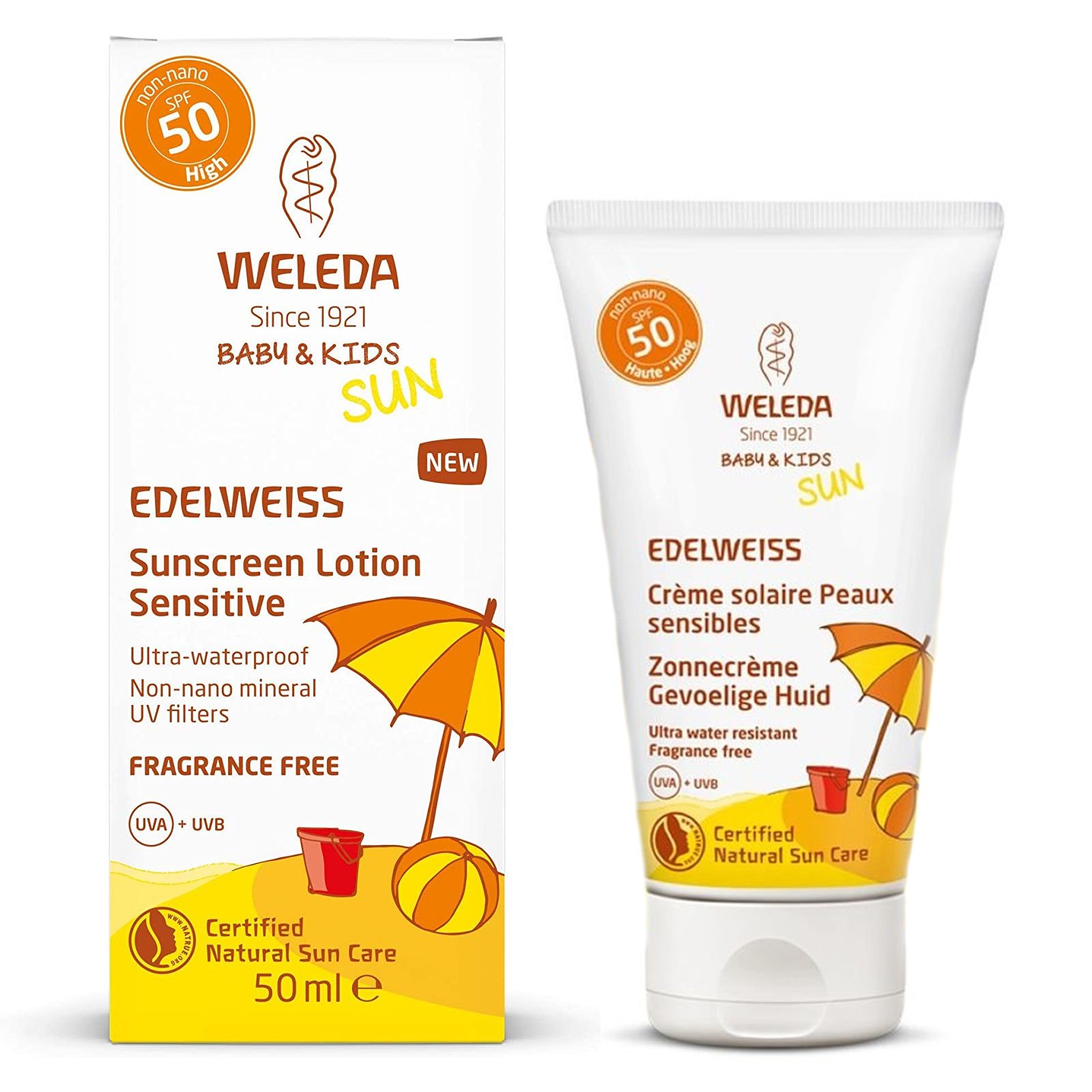 Weleda Baby & Kids Sun Edelweiss Sunscreen Lotion Spf50 Sensitive 50ml ...
