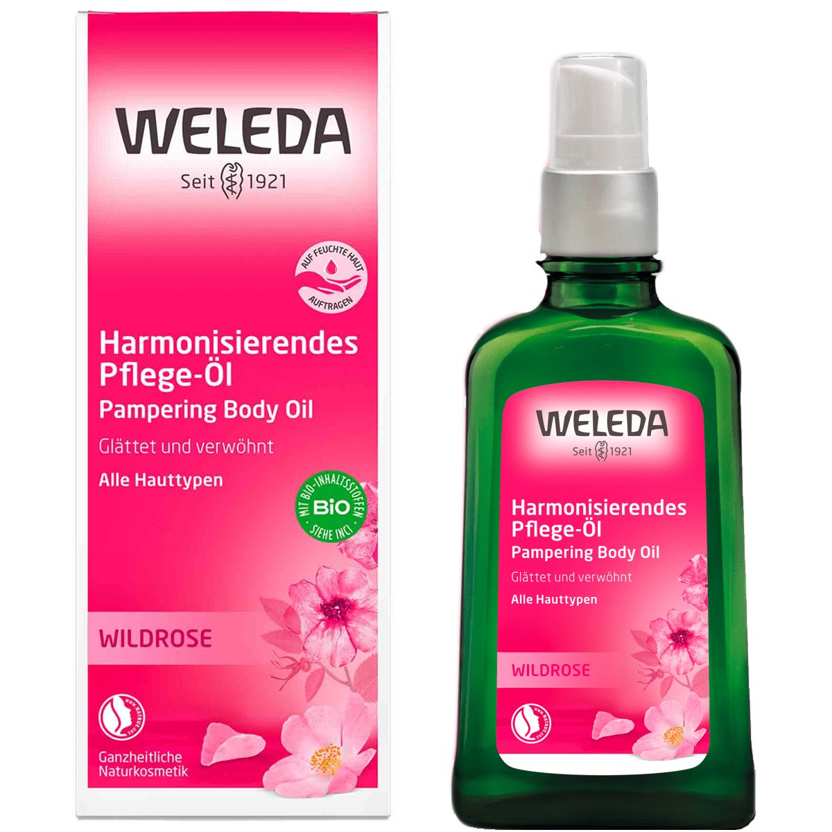 Weleda Wild Rose Pampering Body Oil Λάδι Σώματος Άγριου Τριαντάφυλλου για Εντατική Πλούσια Θρέψη 100ml