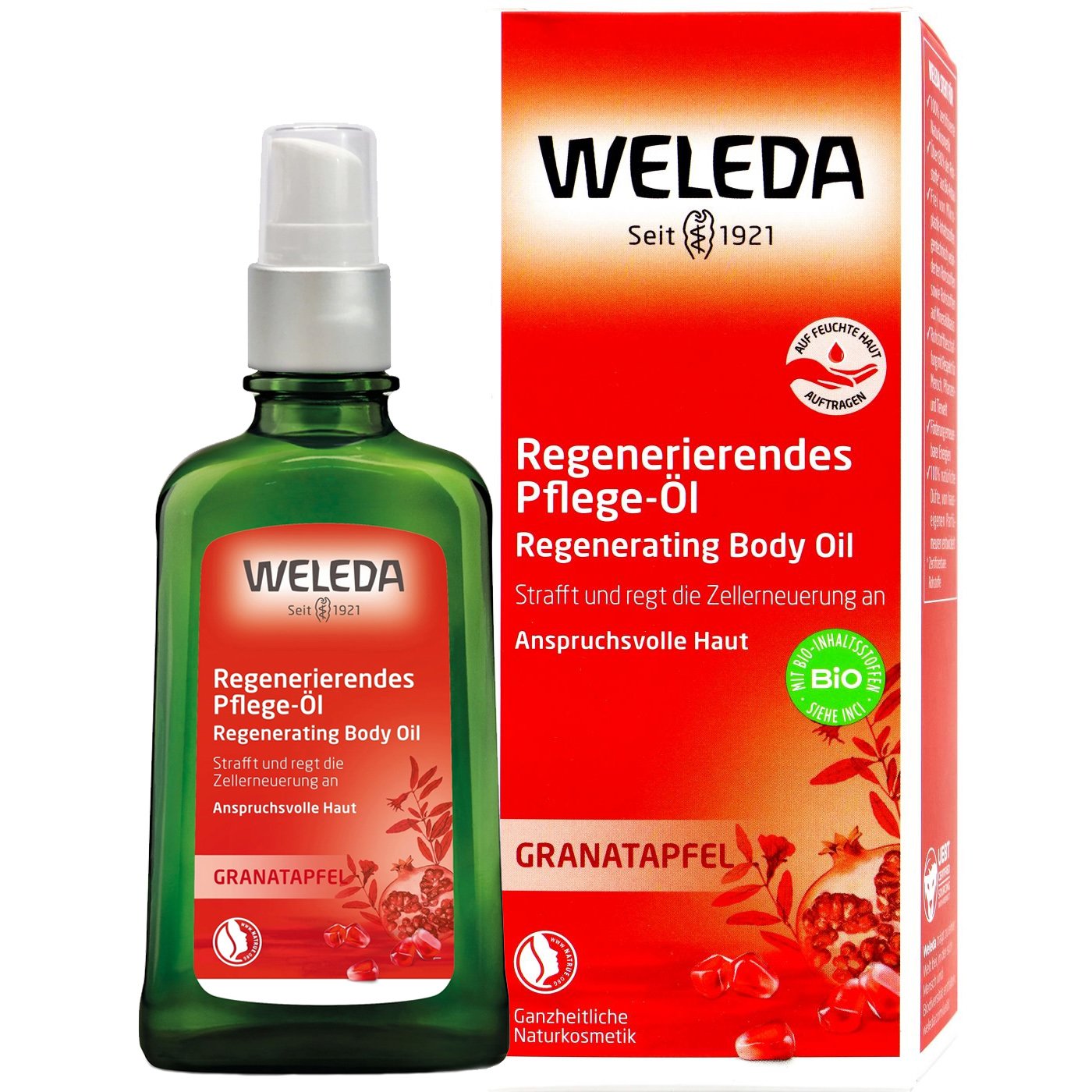 Weleda Granataprel Oil Λάδι με Ρόδι Ενισχύει Την Ανανέωση Των Κυττάρων Και Επαναφέρει Την Ισορροπία Της Υγρασίας 100ml