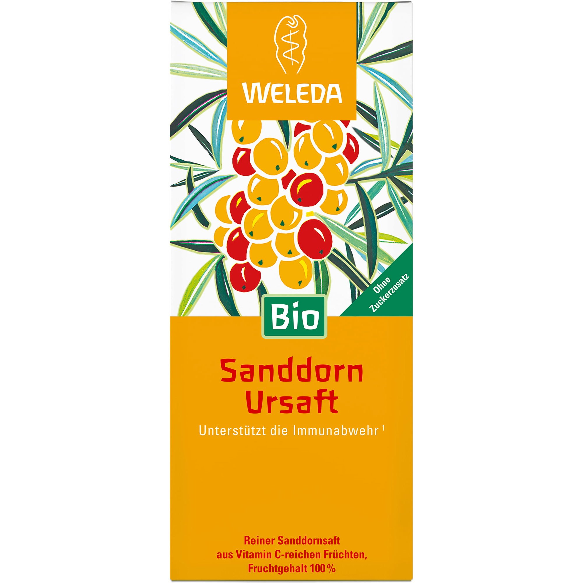 Weleda Sea Buckthorn Organic Juice without Sugar 100% Φυσικός Χυμός Ιπποφαούς Γεμάτος Βιταμίνη C, Χωρίς Ζάχαρη 250ml