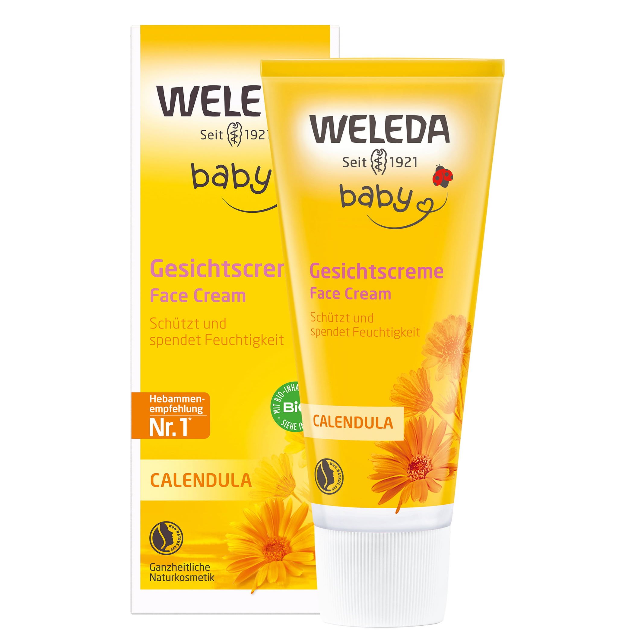 Weleda Baby Gesichtscreme Face Cream Απαλή Προστασία και Ενυδάτωση για το Βρεφικό Δέρμα στην Περιοχή του Προσώπου 50ml
