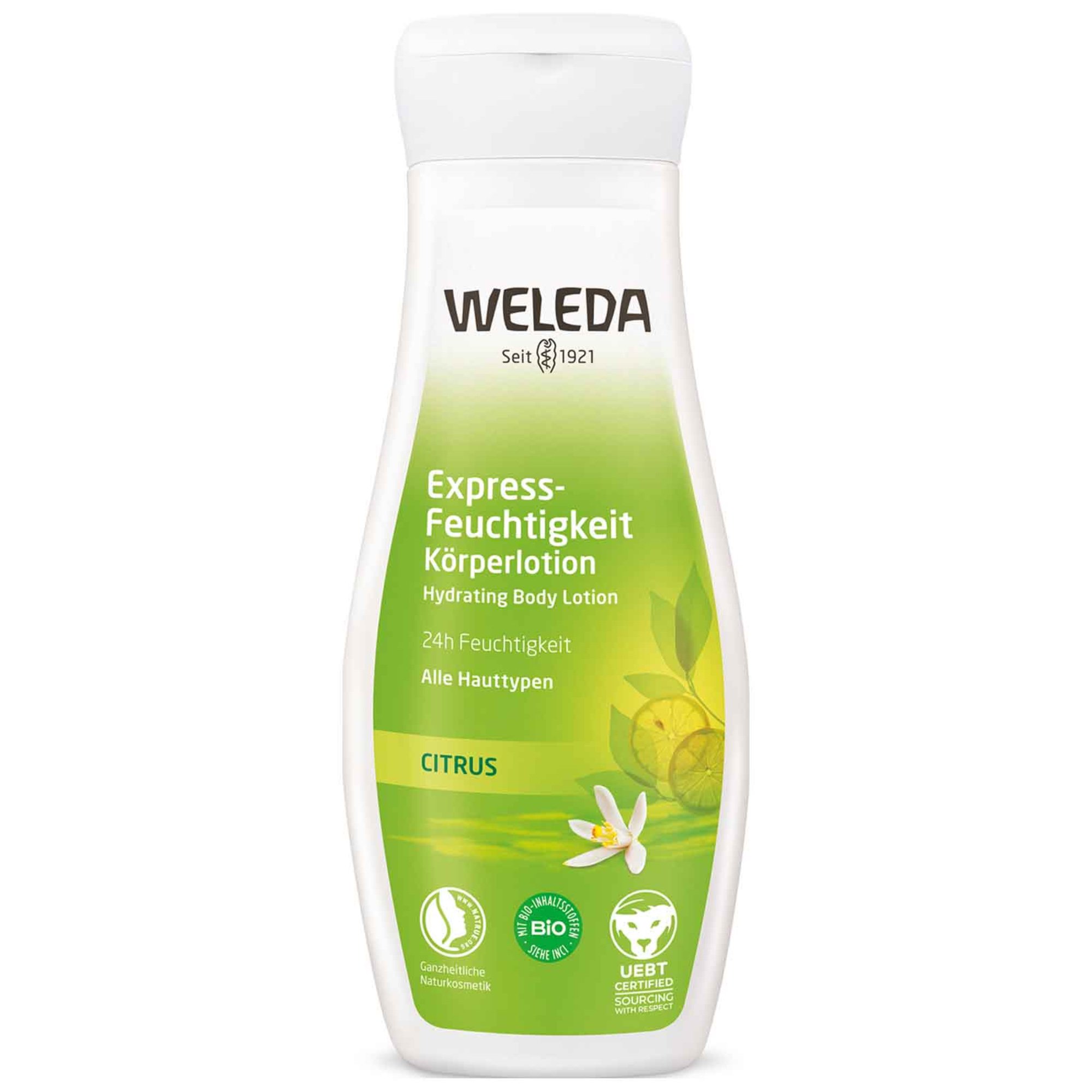 Weleda Citrus Hydrating Body Lotion Ενυδατικό Γαλάκτωμα Σώματος με Κίτρο για Άμεση Αίσθηση Δροσιάς που Διαρκεί Έως 24 Ώρες 200ml