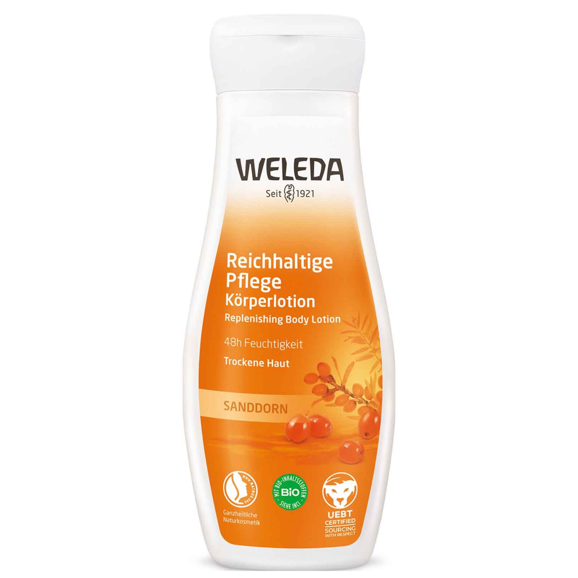 Weleda Sea Buckthorn Replenishing Body Lotion Ενυδατικό & Αναζωογονητικό Γαλάκτωμα Σώματος με Ιπποφαές 200ml