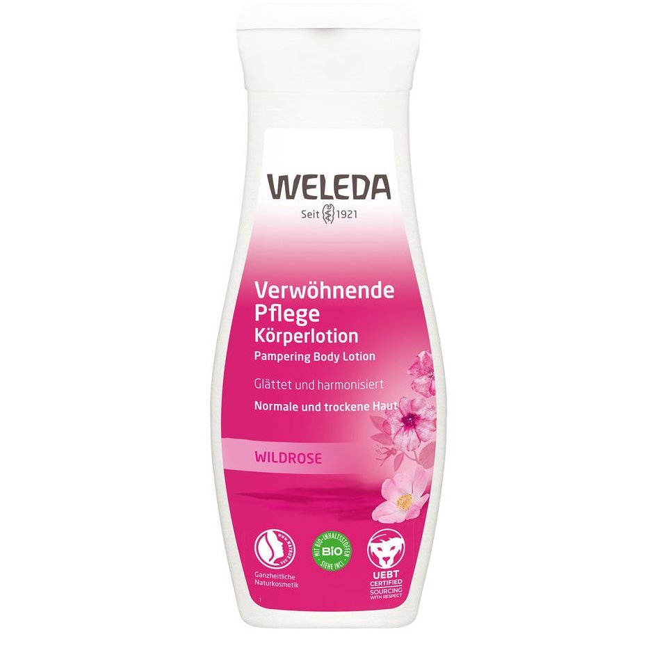 Weleda Wild Rose Pampering Body Lotion Γαλάκτωμα Περιποίησης Άγριο Τριαντάφυλλο για Κανονικό Έως Ξηρό Δέρμα 200ml