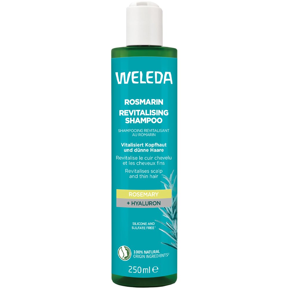 Weleda Rosmarin Revitalising Shampoo Αναζωογονητικό Σαμπουάν που Προσφέρει Όγκο με Δενδρολίβανο & Υαλουρονικό Οξύ 250ml
