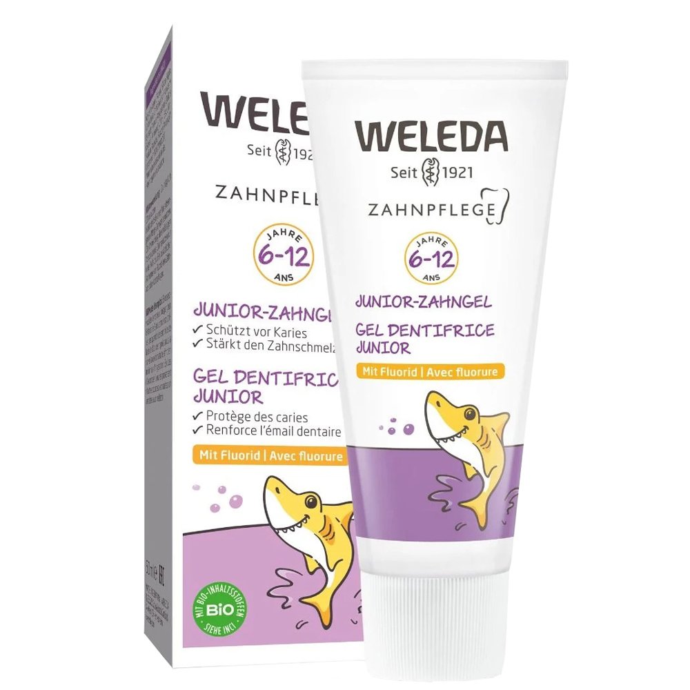 Weleda Junior 6-12 Years Toothgel 50ml,Παιδική Οδοντόκρεμα που Προστατεύει από την Τερηδόνα & Ενισχύει τον Σμάλτο των Δοντιών
