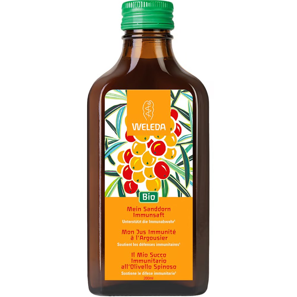 Weleda Weleda Sea Buckthorn Organic Juice Πιστοποιημένο Βιολογικό Ρόφημα με Χυμό Ιπποφαούς Πλούσιο σε Βιταμίνη C 200ml