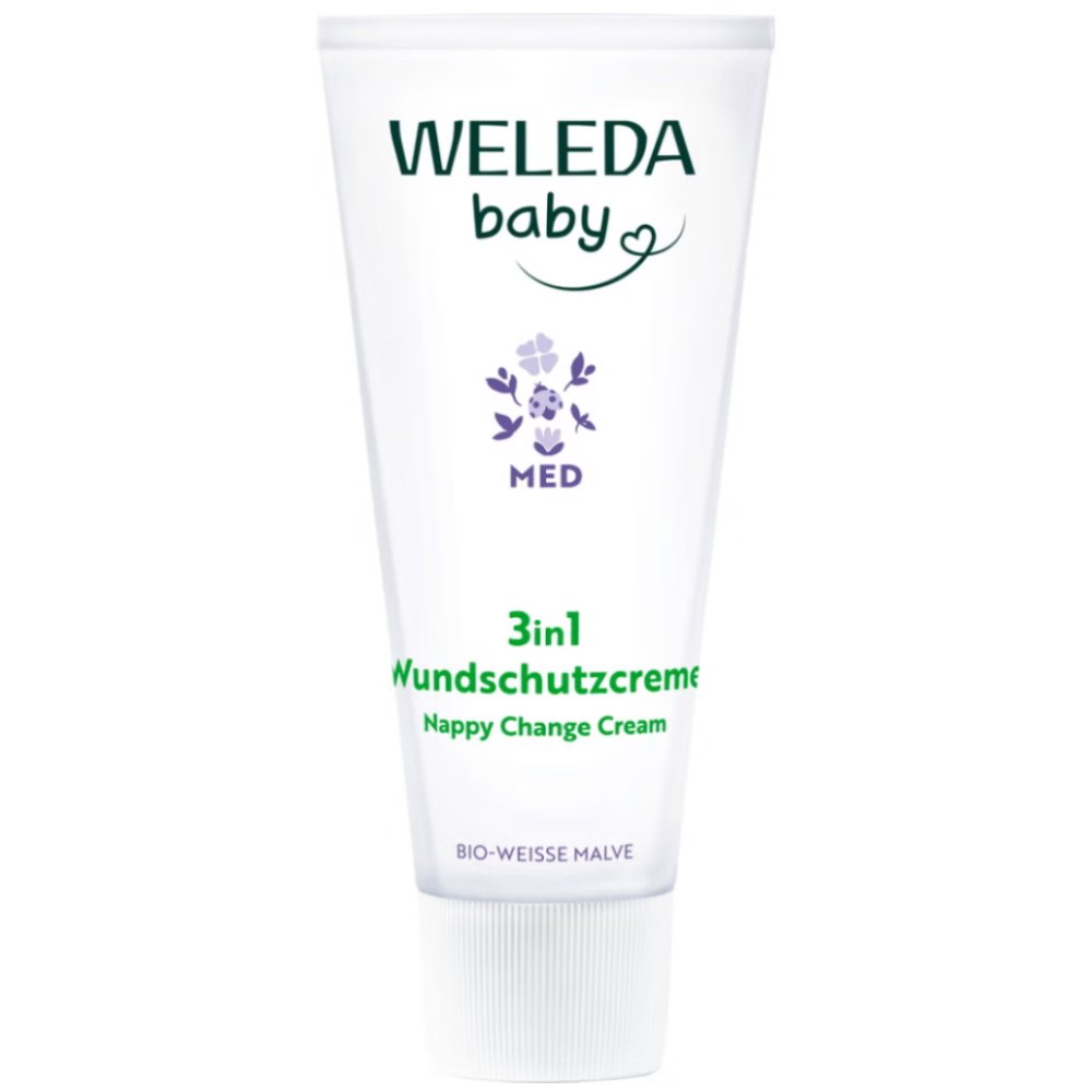 Weleda Baby 3in1 Nappy Change Cream Κρέμα Αλλαγής Πάνας με Μολόχα για το Ερεθισμένο Δέρμα 50ml