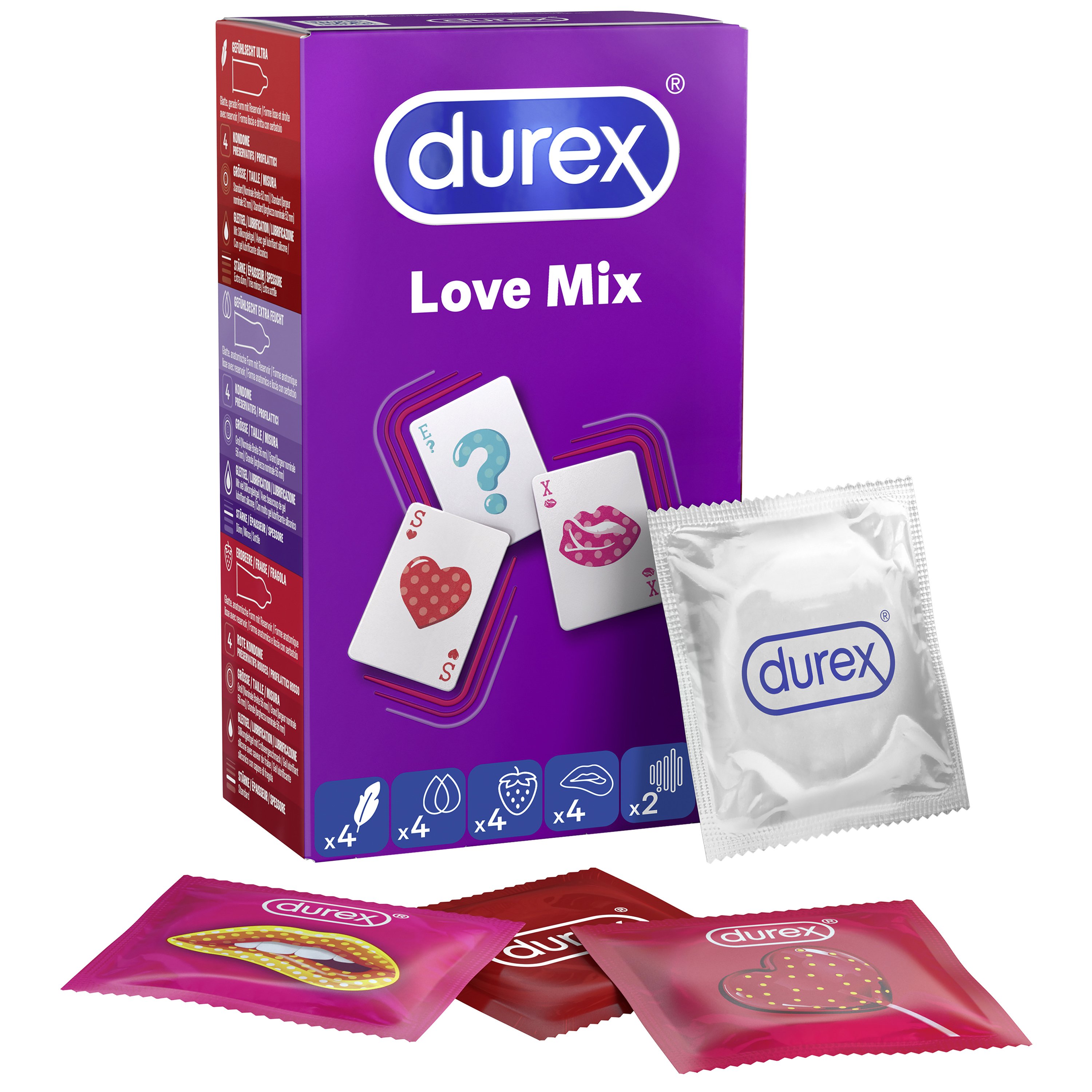 Durex Love Mix Collection Πακέτο Ποικιλίας Προφυλακτικών 18 Τεμάχια