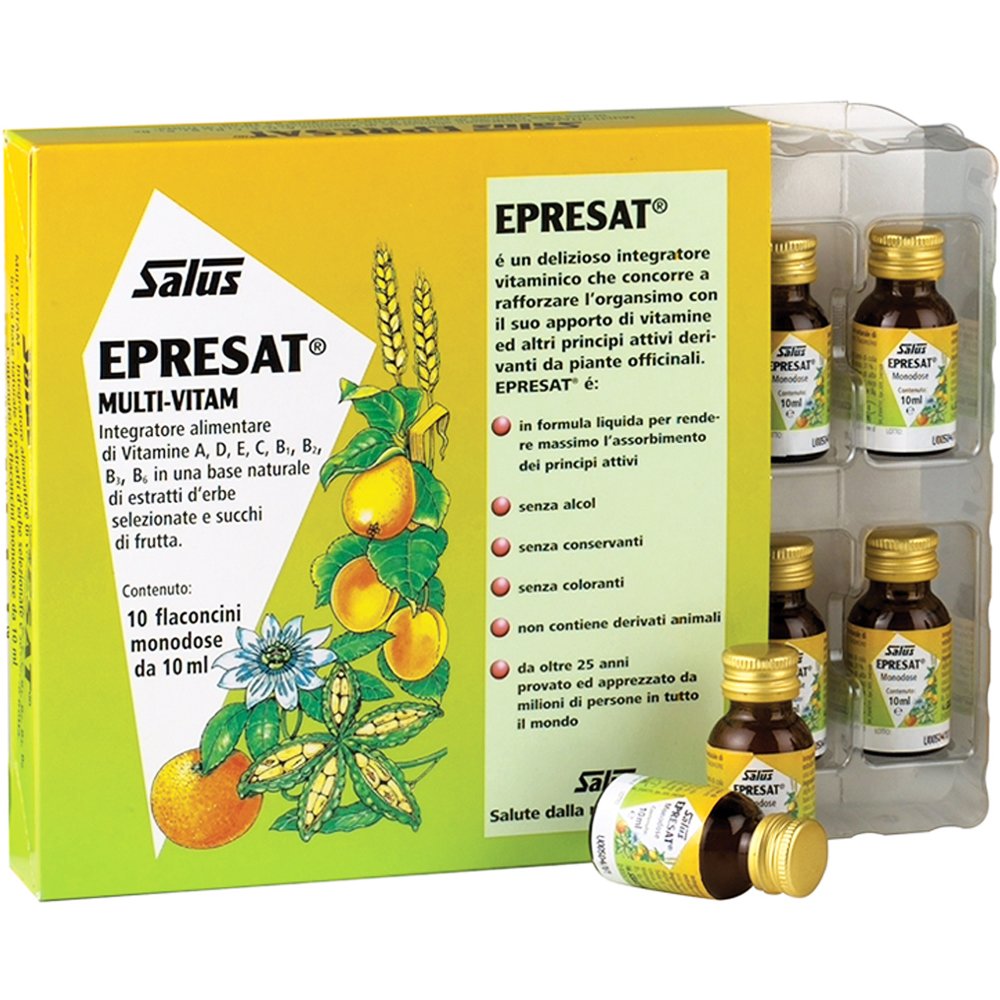 Power Health Floradix Epresat Συμπλήρωμα Διατροφής Πολυβιταμινών για Ενέργεια, Τόνωση Υποστήριξη του Νευρικού Συστήματος & Πνευματική Διαύγεια 100ml (10x10ml)