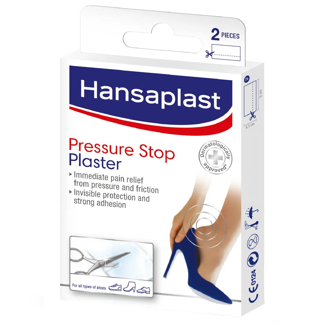 Hansaplast Hansaplast Pressure Stop Plaster Προστατευτικά Επιθέματα για την Άμεση Ανακούφιση από Πόνο, Πίεση & Τριβή των Παπουτσιών 2 Τεμάχια