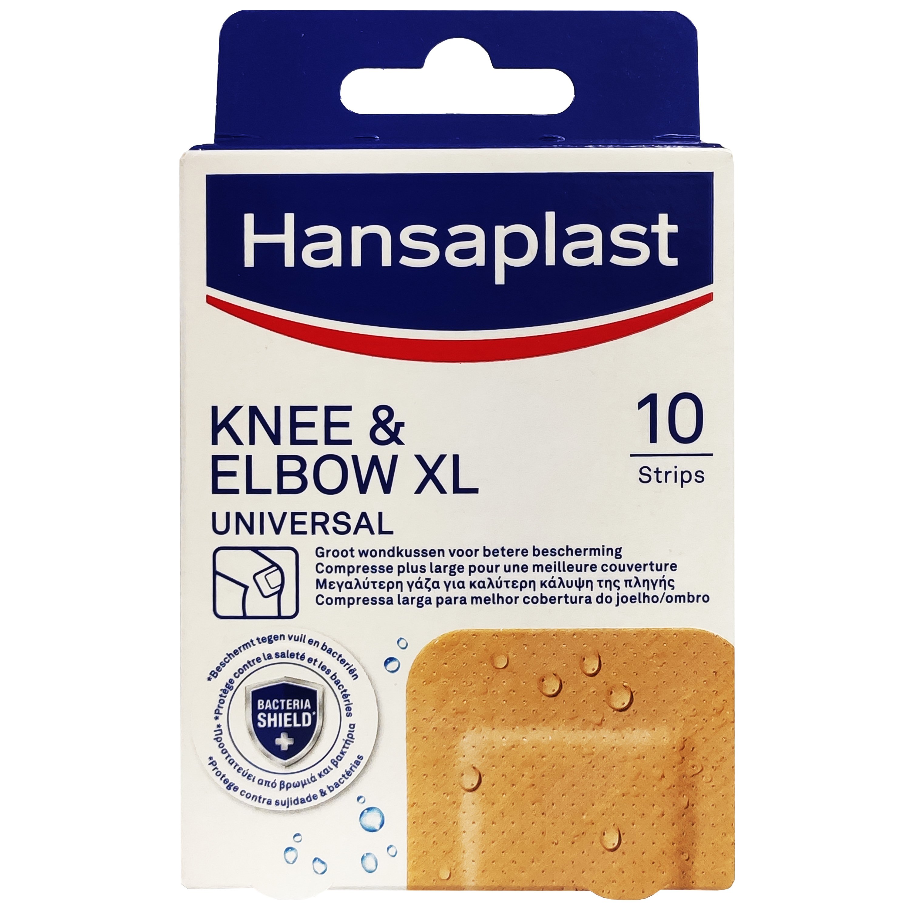 Hansaplast Knee & Elbow XL Universal Επιθέματα για Γόνατα & Αγκώνες 10 Τεμάχια