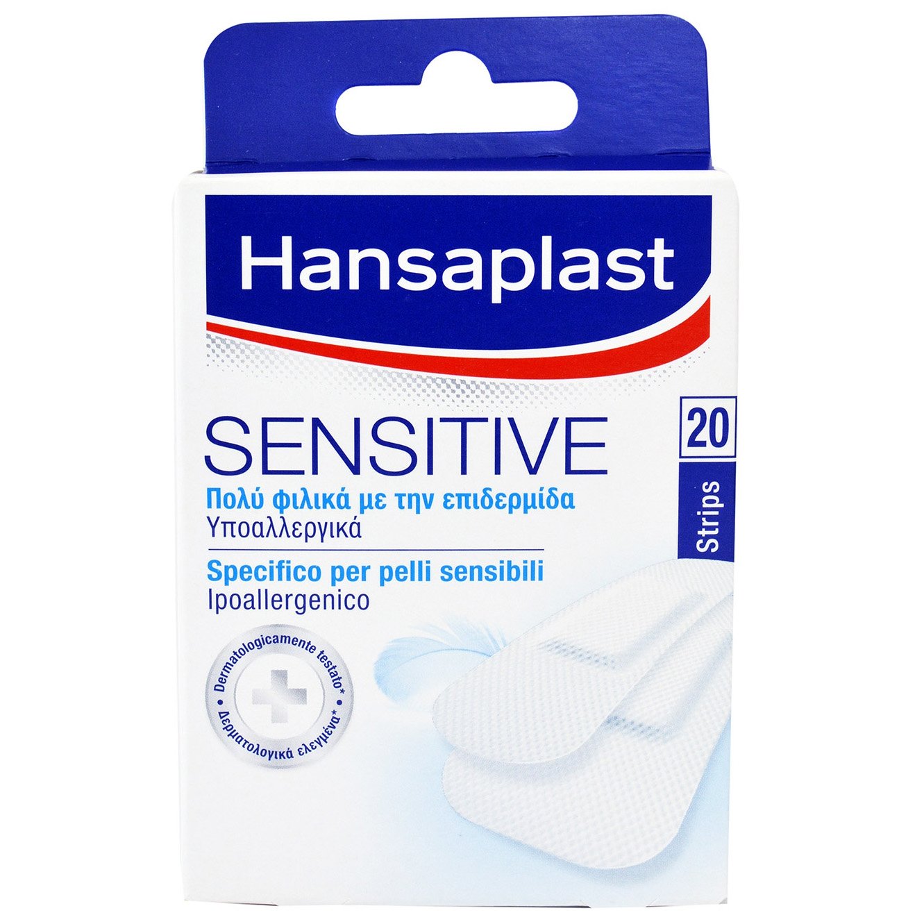 Hansaplast Sensitive Επιθέματα Πολύ Φιλικά με την Επιδερμίδα Υποαλλεργικά 20 Τεμάχια