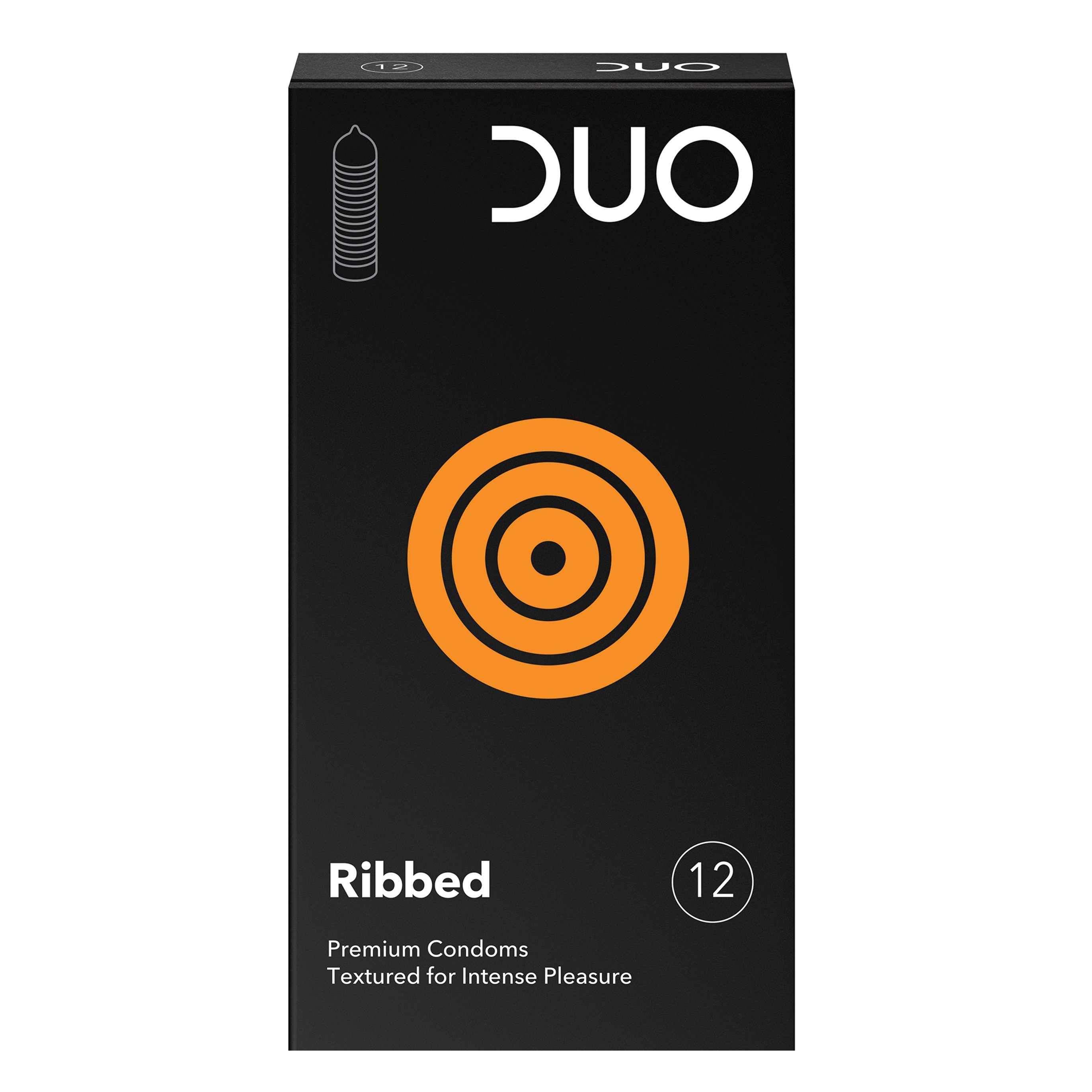 Duo Ribbed Προφυλακτικό Με Ραβδώσεις 12 τεμάχια