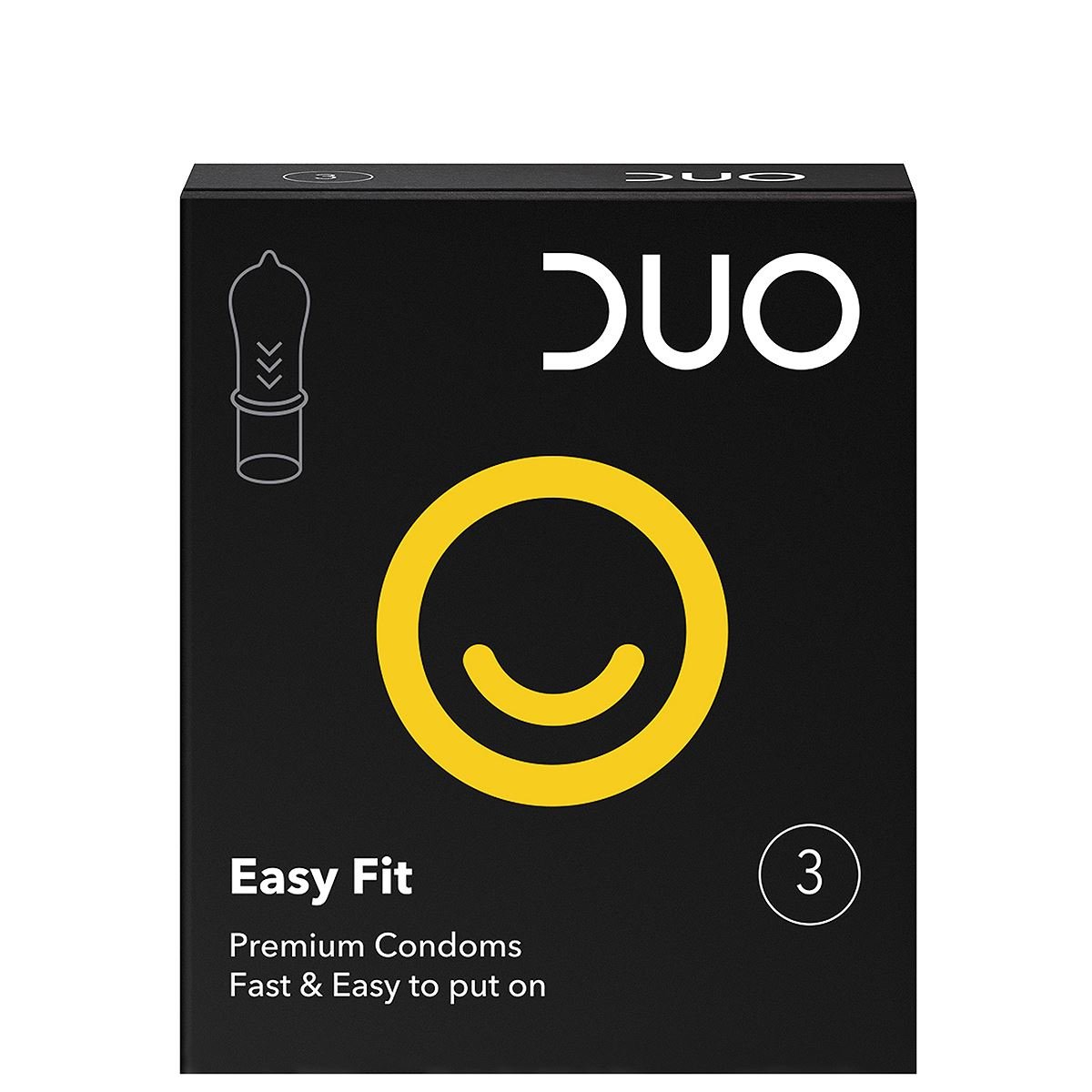 Duo Easy Fit Ευκολοφόρετα Προφυλακτικά 3 τεμάχια