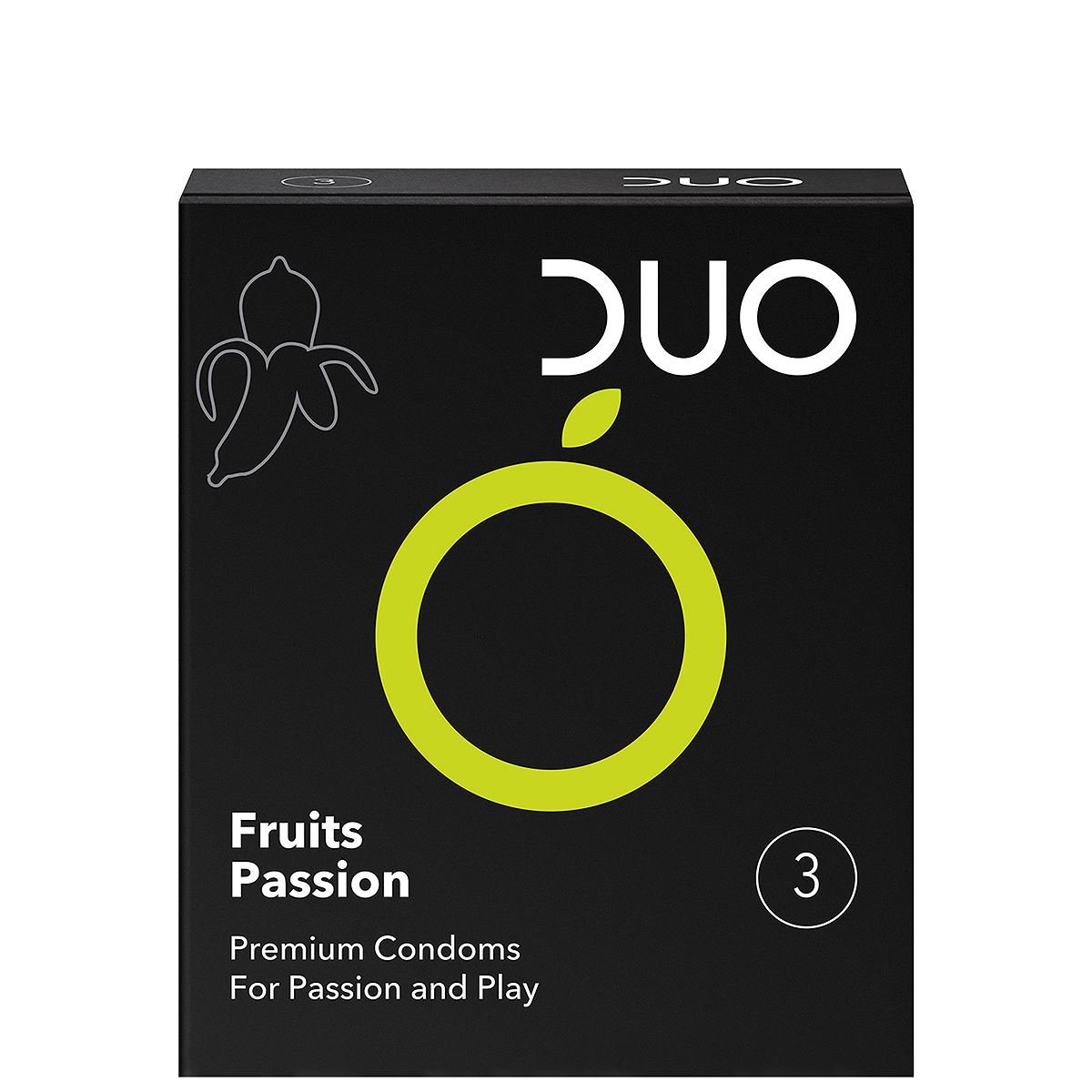 Duo Flavoured Fruits Passion Προφυλακτικά Με Γεύσεις 3 τεμάχια