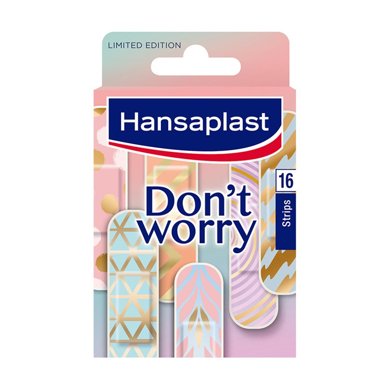 Hansaplast Don’t Worry Trendy Plasters Limited Edition Χρωματιστά Επιθέματα Μικρών Πληγών 16 Τεμάχια