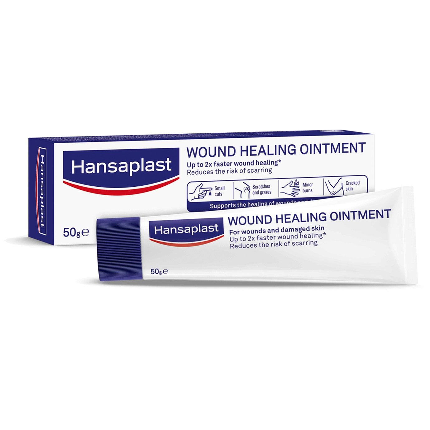 Hansaplast Hansaplast Κρέμα Επούλωσης Πληγών Βοηθά στην Επούλωση Πληγών & Τραυματισμένου Δέρματος 50g