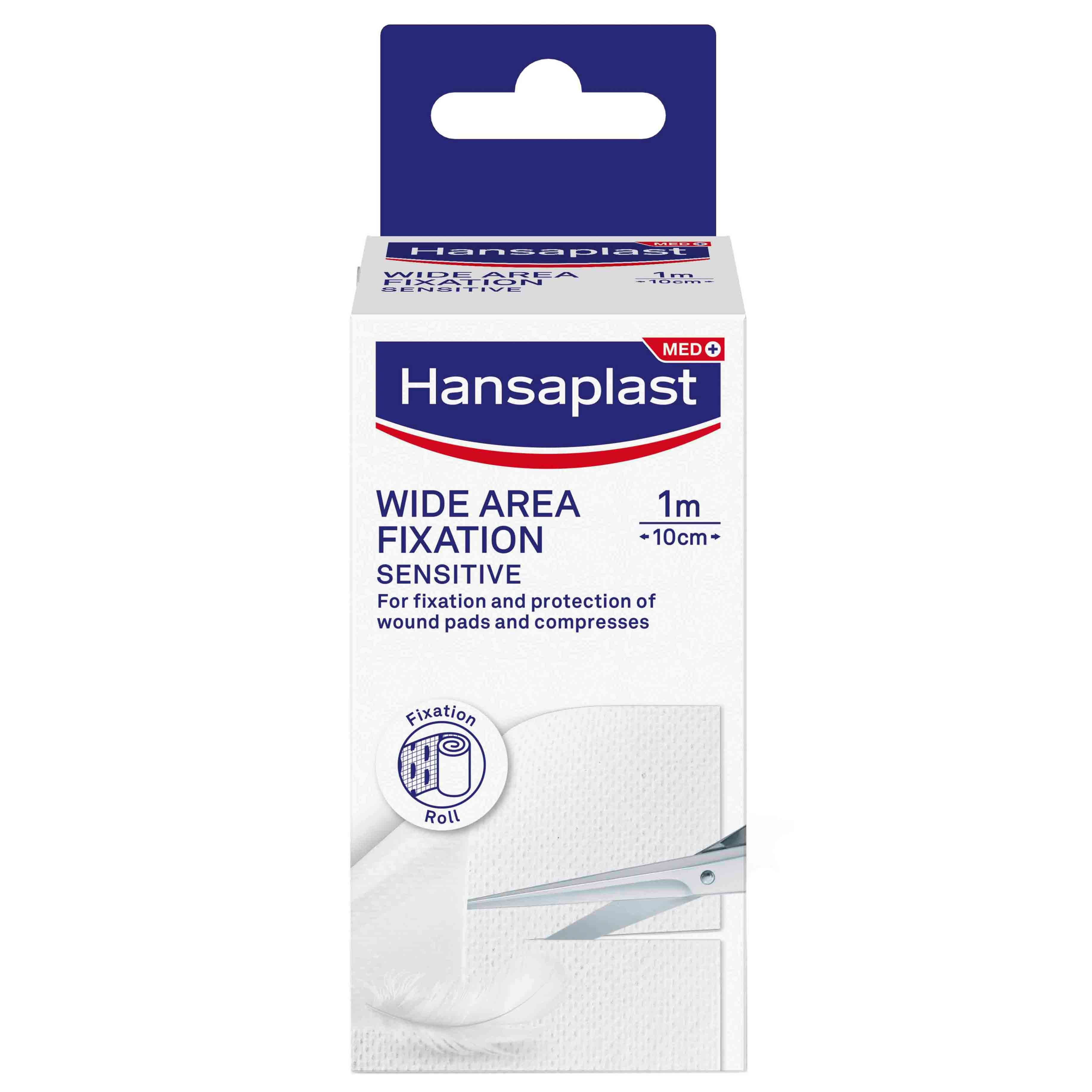 Hansaplast Wide Area Fixation Sensitive 1m x 10cm Ταινία Στερέωσης Μεγάλης Επιφάνειας Ιδανική για Στερέωση και Προστασία των Μεγάλων Πληγών 1 Τεμάχιο