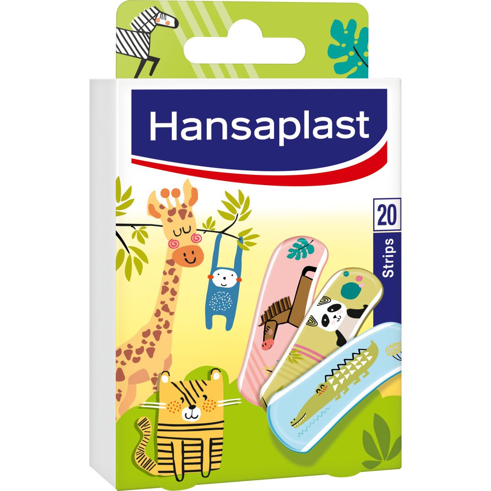 Hansaplast Animals Αυτοκόλλητα Παιδικά Επιθέματα, 20 strips