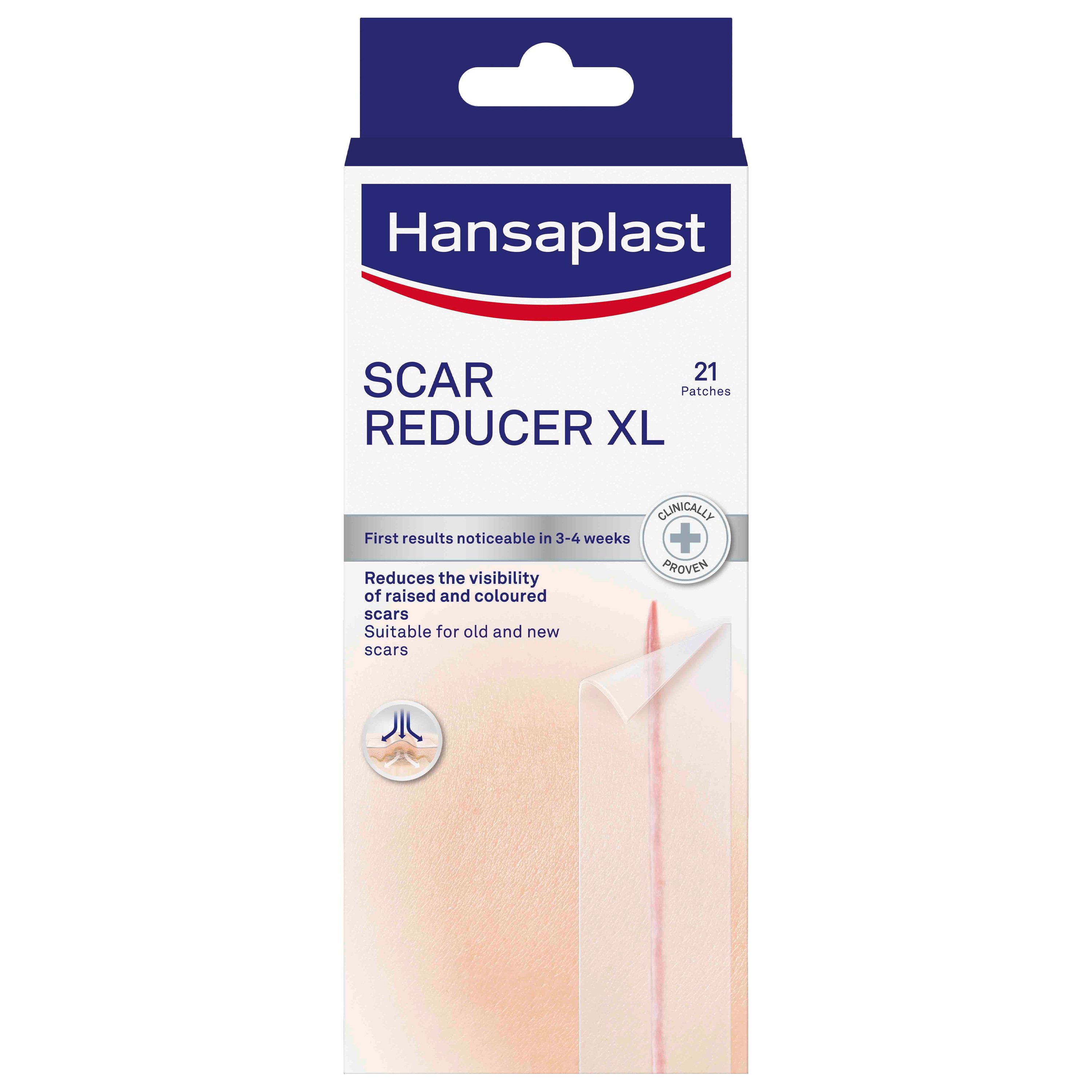 Hansaplast Hansaplast Scar Reducer XL Διάφανα Επιθέματα για Θεραπεία Υπερτροφικών Ουλών & Χηλοειδών Μεγάλου Μεγέθους 21 Τεμάχια