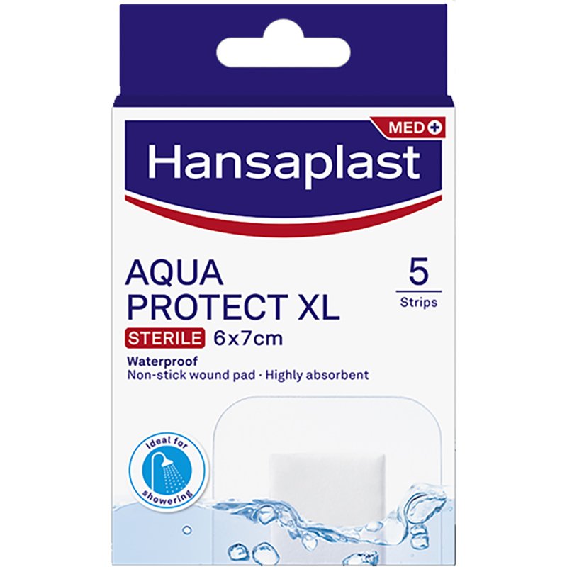 Hansaplast Hansaplast Aqua Protect XL Sterile Αδιάβροχα Επιθέματα 6x7cm 5 Τεμάχια