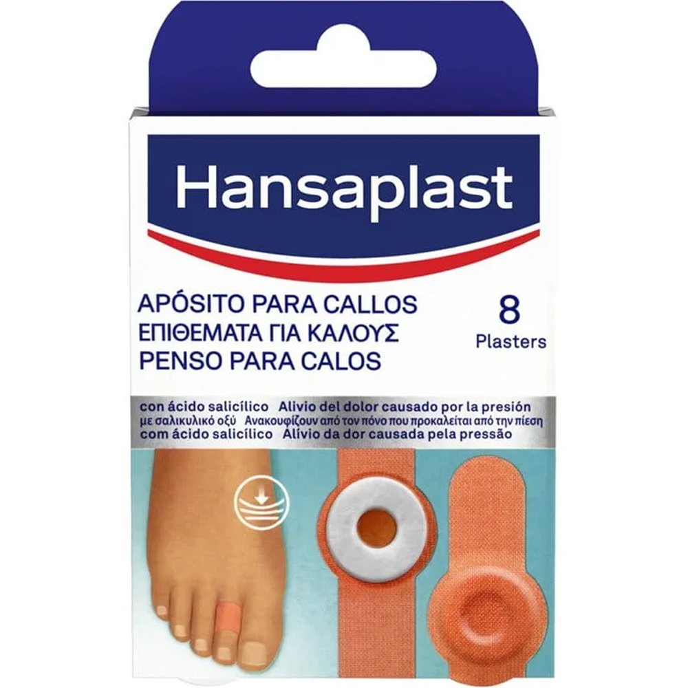 Hansaplast Hansaplast Corn Plasters Επιθέματα για Κάλους που Συμβάλλουν στην Άμεση Ανακούφιση Από την Πίεση 8 Τεμάχια