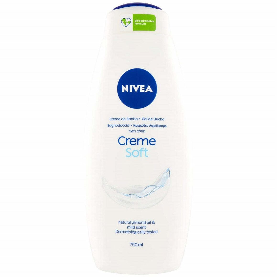 Nivea Creme Soft Shower Κρεμώδες Αφρόλουτρο με Αμυγδαλέλαιο 750ml