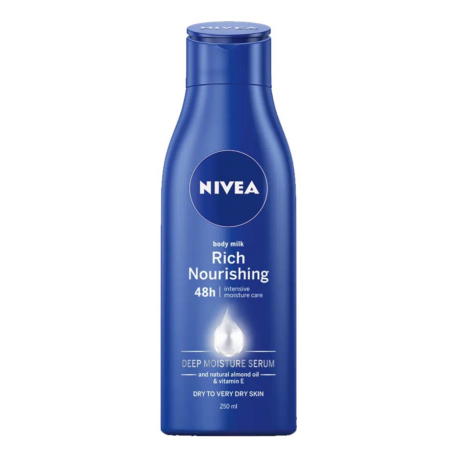 Nivea Body Nourishing Milk Θρεπτικό Γαλάκτωμα Σώματος 48ωρης Βαθιάς Ενυδάτωσης & Απαλότητας 250ml