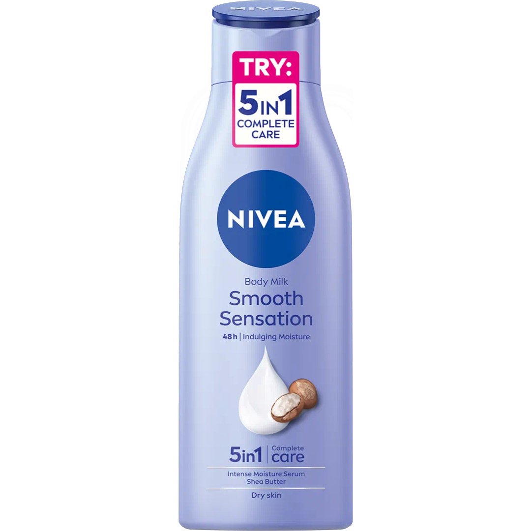 Nivea Smooth Sensation 48h 5 in 1 Body Milk 250ml Γαλάκτωμα Σώματος για Απαλότητα & Βαθιά Ενυδάτωση Έως & 48 Ώρες 250ml