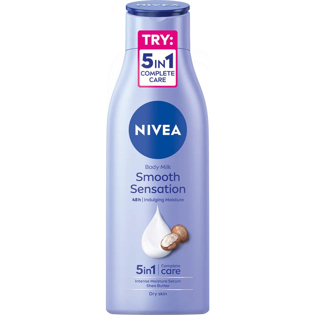 Nivea Smooth Sensation 48h 5 in 1 Body Milk 250ml Γαλάκτωμα Σώματος για Απαλότητα & Βαθιά Ενυδάτωση Έως & 48 Ώρες 250ml