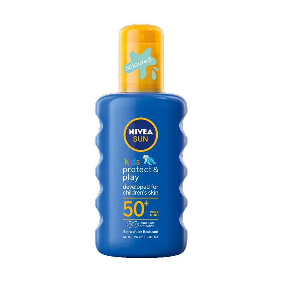 Nivea Sun Kids Protect & Play Spf50+ Spray Lotion Παιδικό Αντηλιακό Γαλάκτωμα Σώματος Υψηλής Προστασίας 200ml