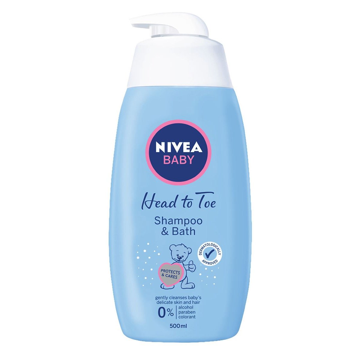 Nivea Baby Head to Toe Βρεφικό Σαμπουάν & Αφρόλουτρο 500ml