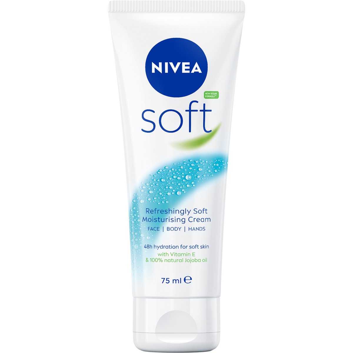 Nivea Soft Refreshingly Soft Moisturising Cream Ενυδατική Κρέμα για Χέρια, Σώμα & Πρόσωπο 75ml