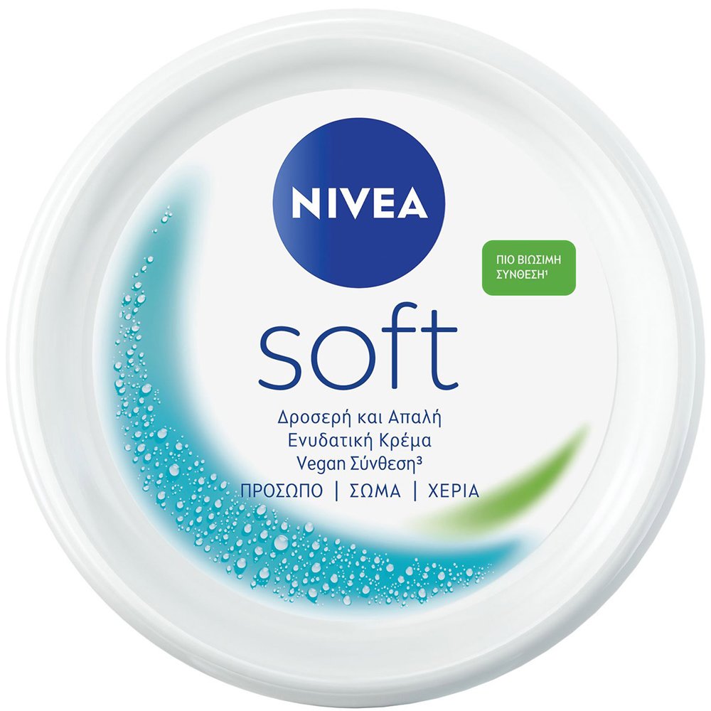 Nivea Nivea Soft Moisturizing Cream Ενυδατική Κρέμα Προσώπου, Σώματος & Χεριών με Βιταμίνη Ε & Έλαιο Jojoba 300ml