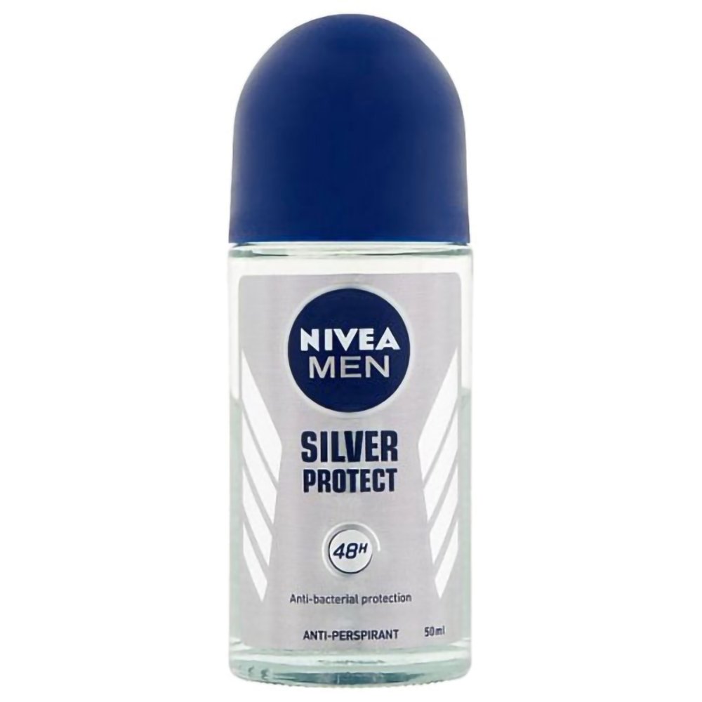 Nivea Men Silver Protect 48h Deo Roll-On Ανδρικό Αποσμητικό 48ωρης Προστασίας 50ml