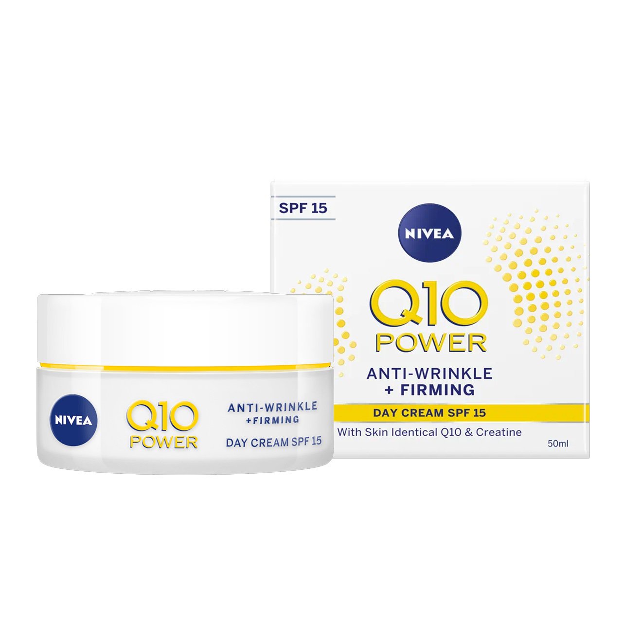 Nivea Q10 Plus Anti-Wrinkle Day Cream Spf15 Αντιρυτιδική Κρέμα Ημέρας με Αντηλιακή Προστασία, για Κάθε Τύπο Δέρματος 50ml