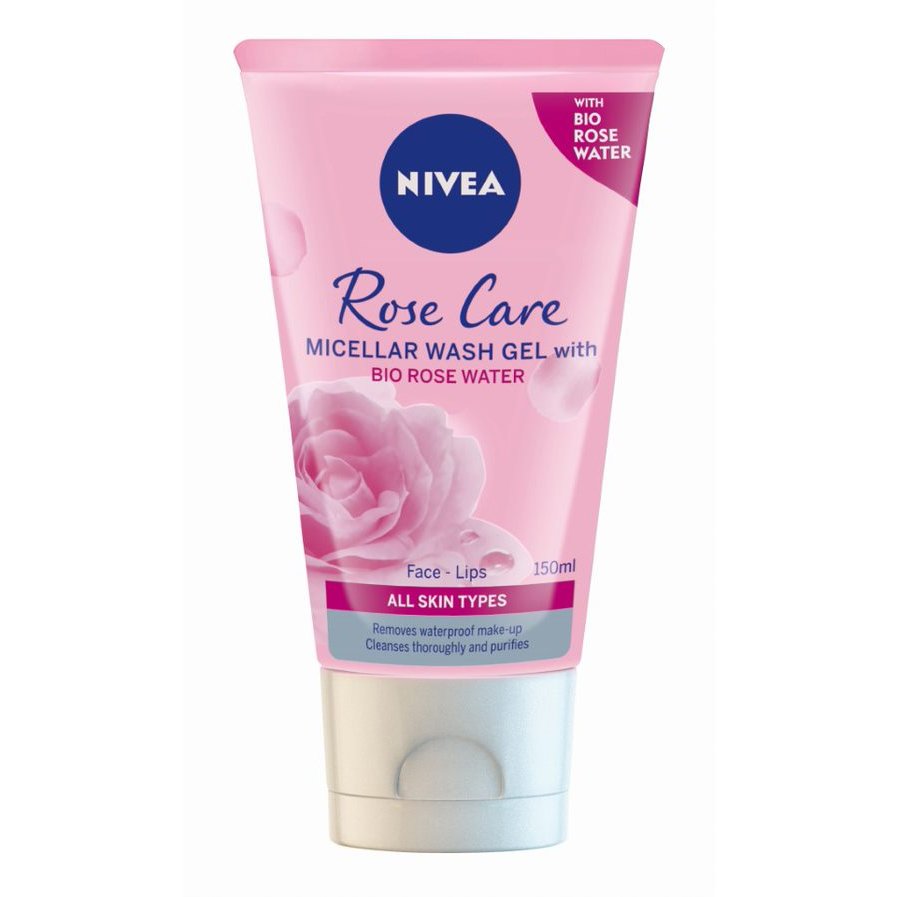 Nivea Micellar Wash Gel with Organic Rose Water Τζελ Καθαρισμού Προσώπου με Ροδόνερο 150ml