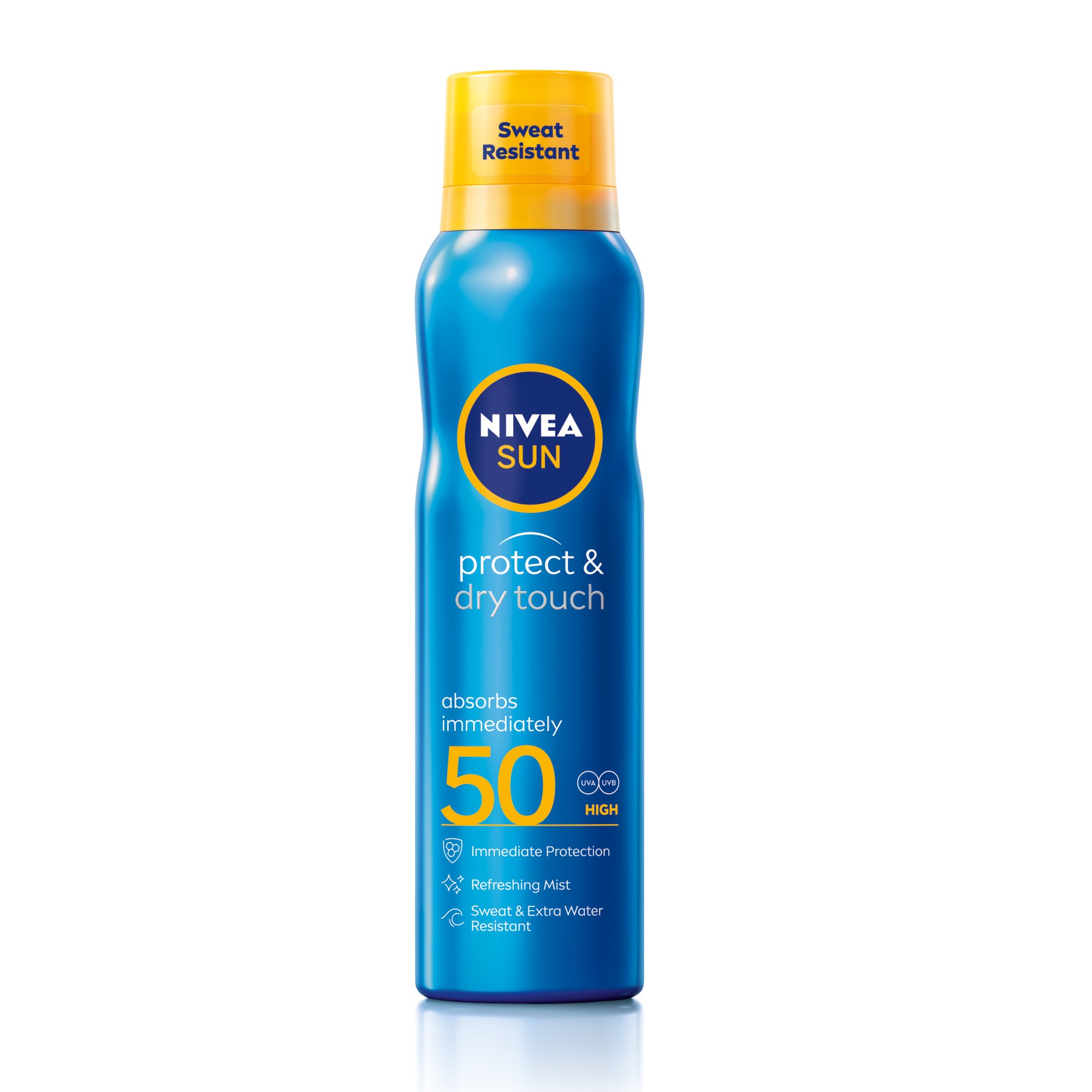 Nivea Sun Protect & Dry Touch Refreshing Mist Spf50 Αντηλιακό Spray Προσώπου & Σώματος Πολύ Υψηλής Προστασίας 200ml