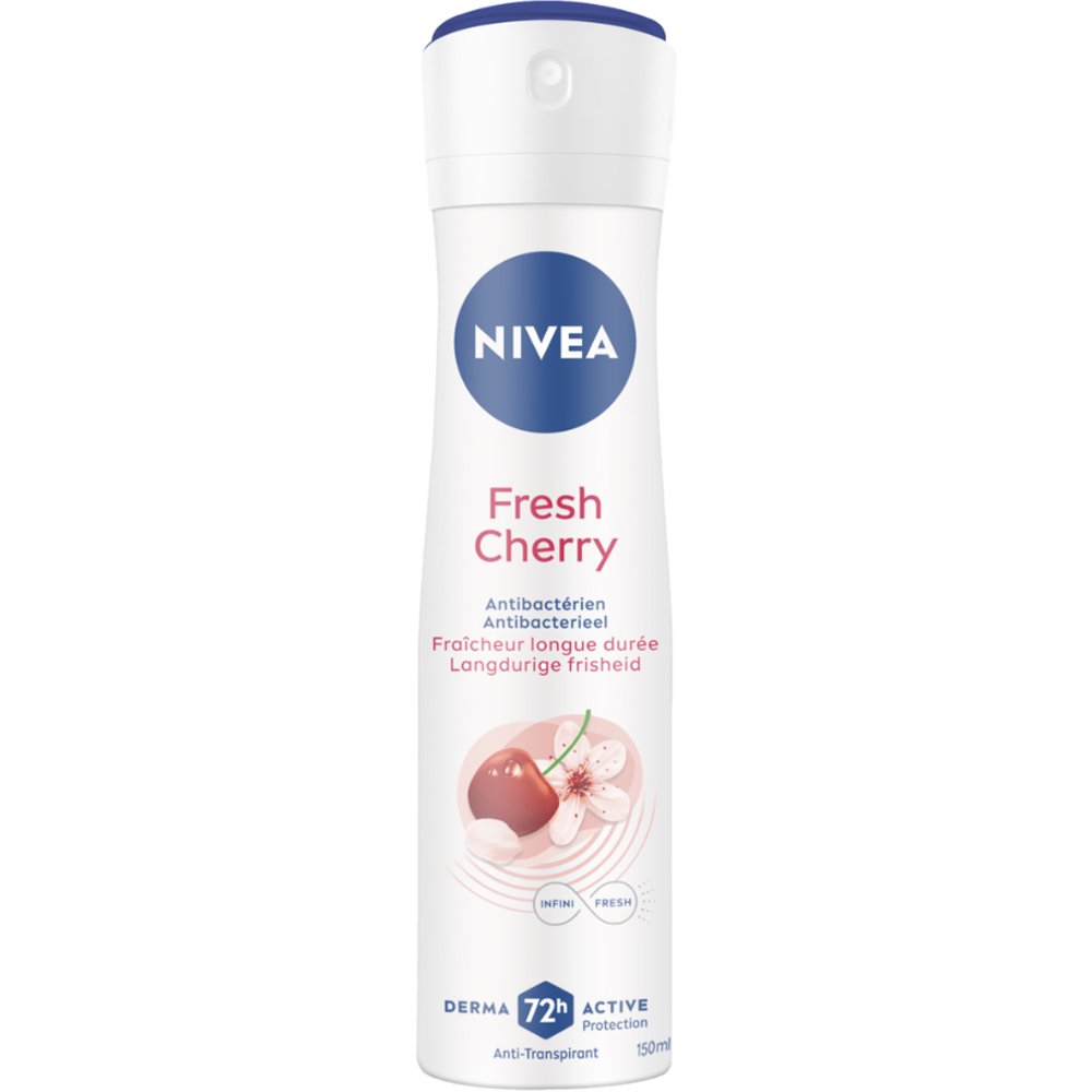 Nivea Fresh Cherry Anti Perspirant Spray Γυναικείο Αποσμητικό για Αίσθηση Φρεσκάδας & Προστασίας με Άρωμα Κεράσι 150ml