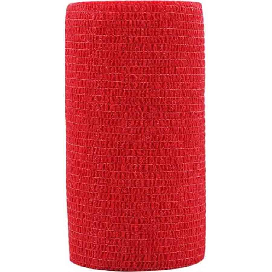 Hansaplast Cohesive Bandage 4m x 6cm Red Αυτοσυγκρατούμενος Επίδεσμος σε Κόκκινο Χρώμα 1 Τεμάχιο