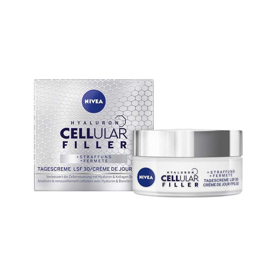 Nivea Hyaluron Cellular Filler Day Cream Spf15 Αντιρυτιδική Κρέμα Ημέρας με Ενεργά Συστατικά που Ανανεώνουν την Επιδερμίδα 50ml