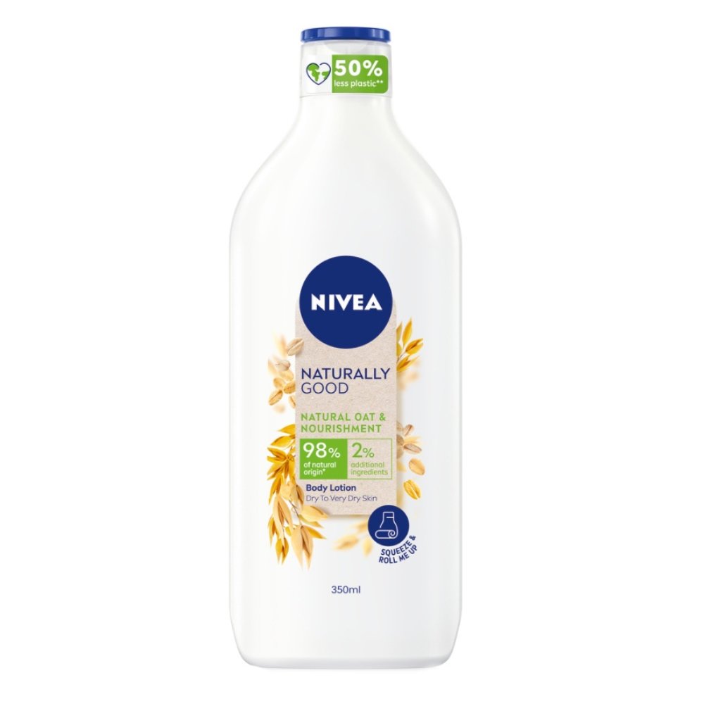 Nivea Body Naturally Good Oat Lotion Ενυδατική Λοσιόν Σώματος με Βρώμη 350ml