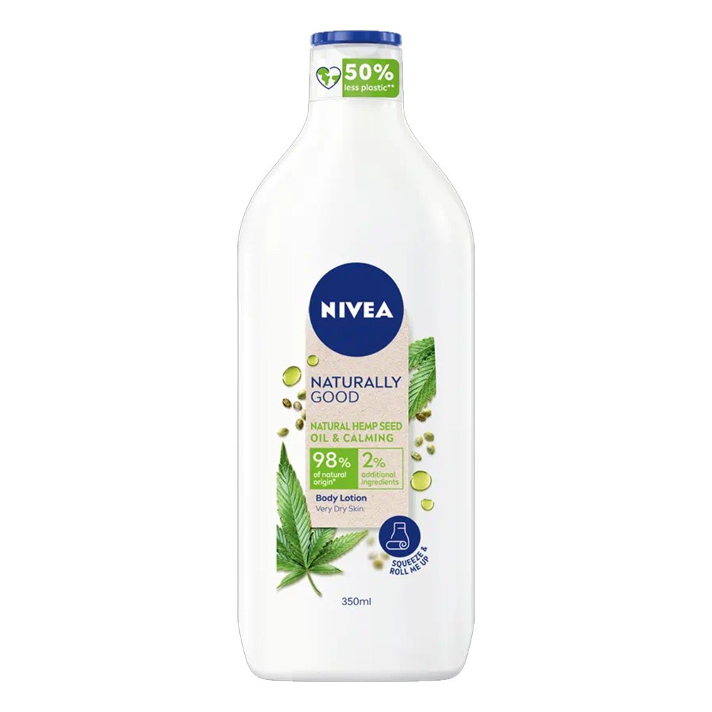 Nivea Body Naturally Good Hemp Lotion Ενυδατική Λοσιόν Σώματος με Έλαιο Σπόρων Κάνναβης 350ml