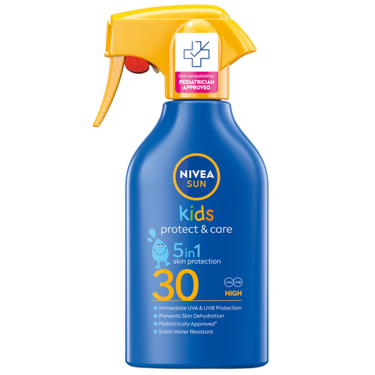 Nivea Sun Kids Protect & Care 5 in 1 Spf30 Παιδικό Αντηλιακό Γαλάκτωμα Προσώπου Σώματος Υψηλής Προστασίας σε Μορφή Σπρέι 270ml