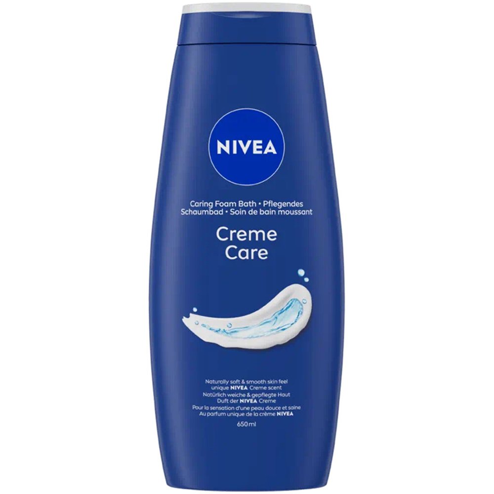 Nivea Creme Care Foam Bath Κρεμώδες Αφρόλουτρο για Όλους τους Τύπους Επιδερμίδας 650ml