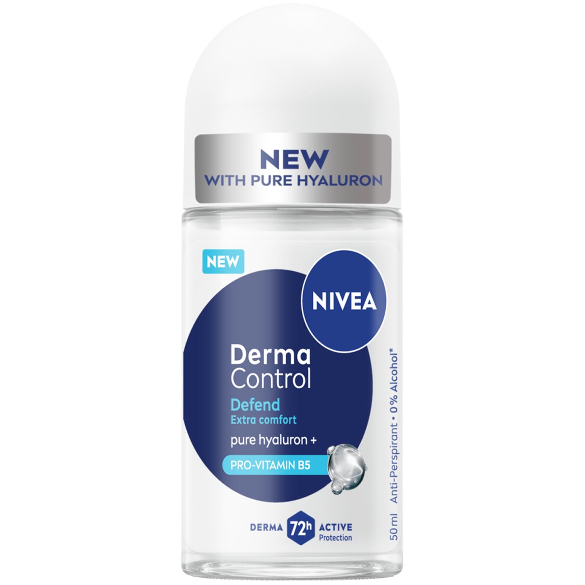 Nivea Derma Control Defend Roll-On Deodorant Γυναικείο Αντιιδρωτικό που Προστατεύει την Επιδερμίδα από Ερεθισμούς σε Μορφή Roll-On 50ml