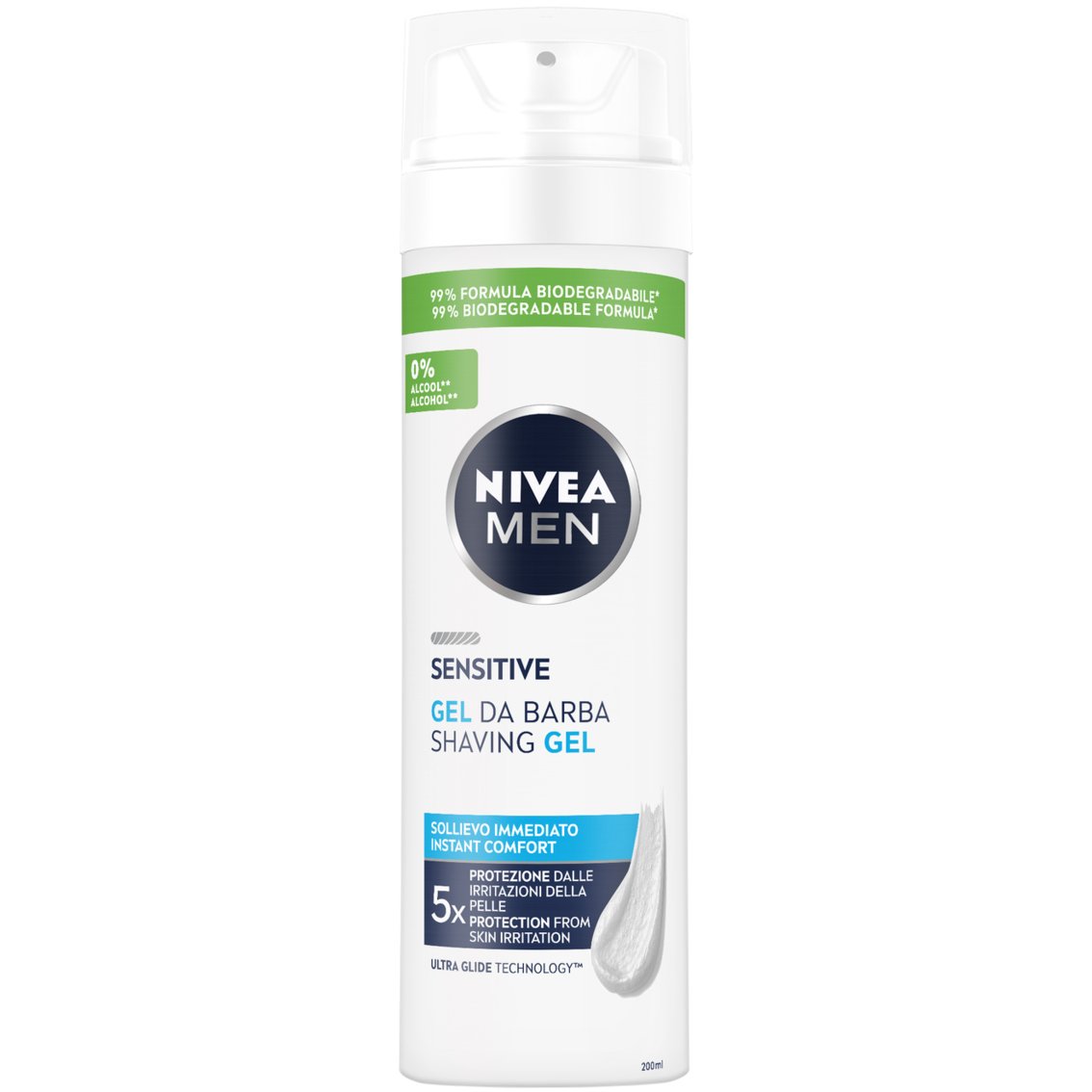 Nivea Men Sensitive Shaving Gel Ξυρίσματος για Ευαίσθητες Επιδερμίδες 200ml