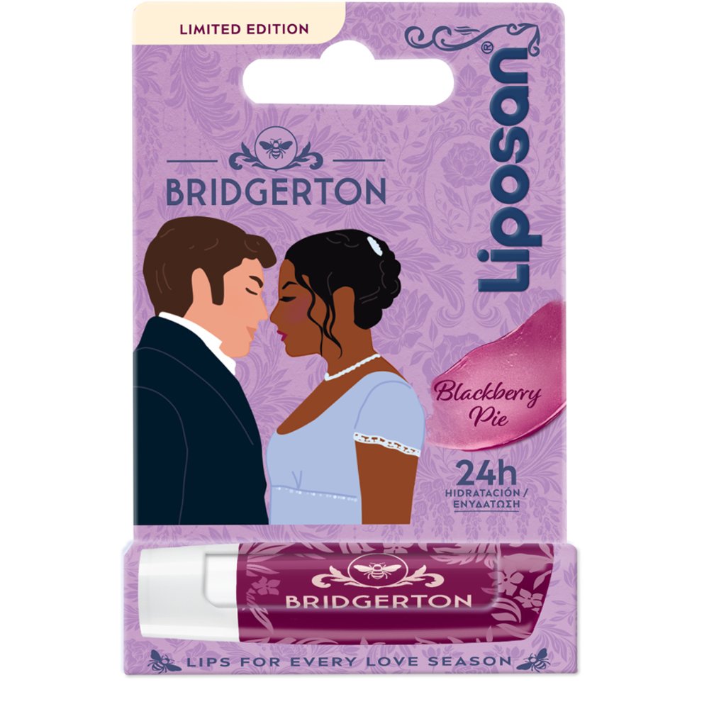 Liposan Liposan Bridgerton Limited Edition Blackberry Pie Lip Balm Ενυδατικό Βάλσαμο Χειλιών Εμπνευσμένο από το Bridgerton με Άρωμα Πίτα Βατόμουρων 4,8g