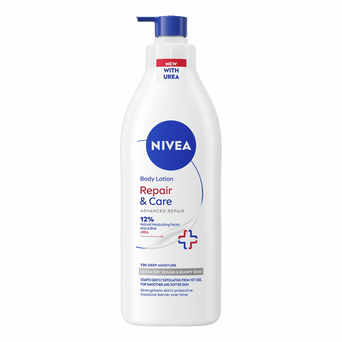Nivea Repair & Care 12% Urea Lotion Ενυδατική Λοσιόν Σώματος Πλούσιας Υφής με Ουρία, Κατάλληλη για Πολύ Ξηρή & Τραχιά Επιδερμίδα, με Αντλία 400ml